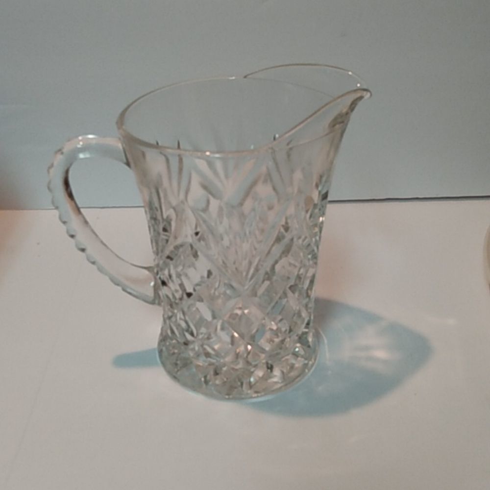 Vintage Anchor Hocking Pineapple Creamer Pressed Glass Milk Pitcher